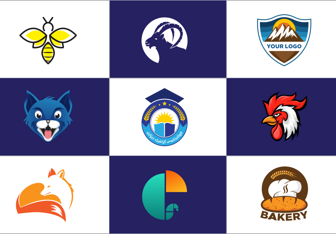 کۆرسی جۆرەکانی دیزاینی لۆگۆ